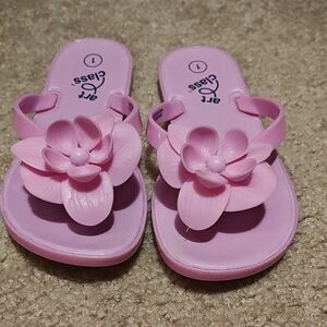 Art Class Light Pink Floral Kids Sandals